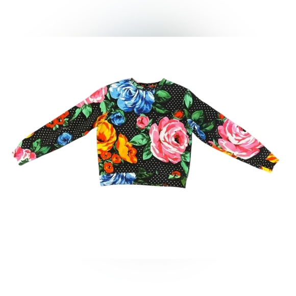 Moschino Multi Jumper Floral Sweater Size 4 - Picture 5 of 8
